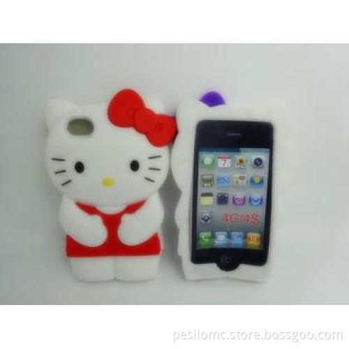 Hot Sale Hello Kitty Silicone Case For Iphone 4 / Iphone 4S